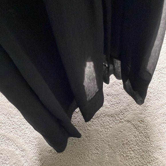 LIKE NEW J. Crew | Silk Chiffon Knot Dress Size 0 Petite Little Black Dress - Picture 9 of 16